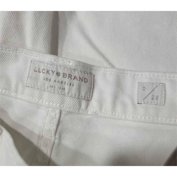 Lucky Brand Women's White Denim Shorts Size 0 - Picture 4 of 7